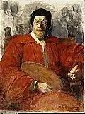 Portrait of Jean Paul Laurens (1838-1921), French painter, 1919