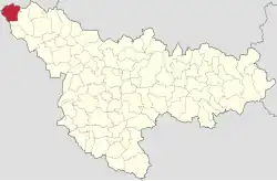 Location in Timiș County