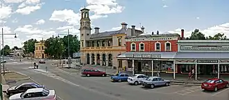 Panorama of Beechworth town centre