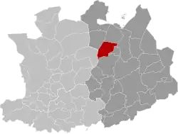 Location of Beerse in the province of Antwerp
