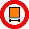 C24a: No entry for vehicles transporting dangerous goods