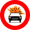 C24b: No entry for vehicles transporting flammable or explosive goods
