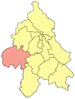 Belgrade municipality map