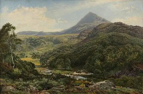 Quiet Valley Among the Welsh Hills by Benjamin Williams Leader