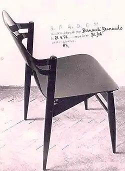 Image 89A chair designed by Bernardo Bernardi in 1956. (from Culture of Croatia)