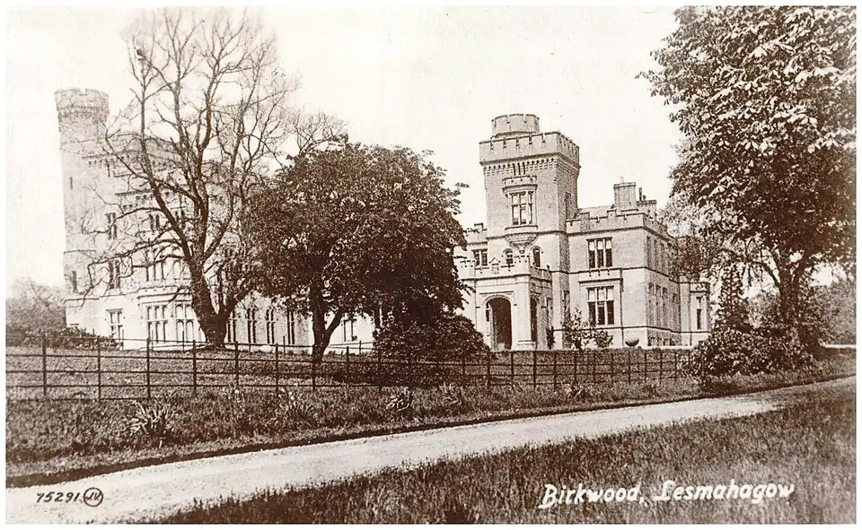 Birkwood from the south - An early 1900s postcard view (ex-copyright)