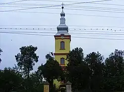 The Orthodox church in Pădureni