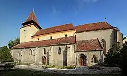 Fortified church, view from the east