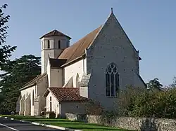 The church of Saint-Hilaire, in Blanzay