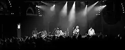 Blitzen Trapper performing at the Crystal Ballroom in Portland, Oregon