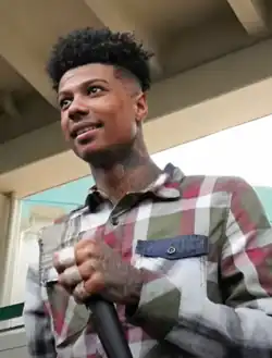 Blueface performing in 2020