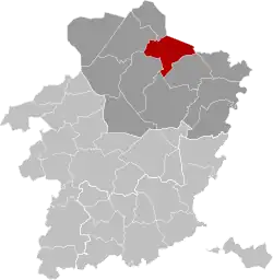 Location of Bocholt in Limburg