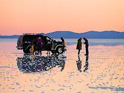 In the Salar de Uyuni