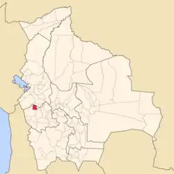 Location of Litoral Province in Bolivia