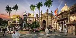 Former entrance of Bollywood Parks Dubai