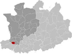 Location of Boom in the province of Antwerp