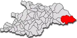 Location in Maramureș County