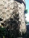 Wall of the apse