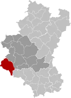 Location of Bouillon in Luxembourg