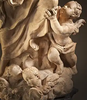Bozzetto for the Marble 'The Assumption of the Virgin' in the Padua Cathedral (particular)