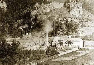 Image 8Pierre Brandenbourg: Early photograph of Brasserie Clausen (1865) (from Culture of Luxembourg)
