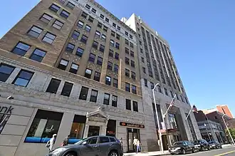 CityTrust Bank building, finished 1929. Today a Citibank branch with apartments above.