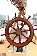 Ship's wheel on Breeze