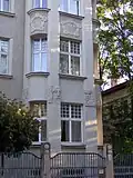 Façade decoration of Chopinstraße apartment building 11a