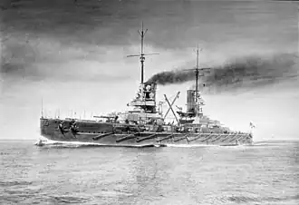 The dreadnought Prinzregent Luitpold