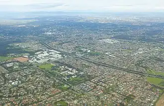 Aerial view of Bundoora, 2017