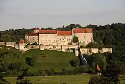 Burghausen Castle from the West, view of the former bower – today the City Museum