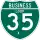 Business Interstate 35-X marker
