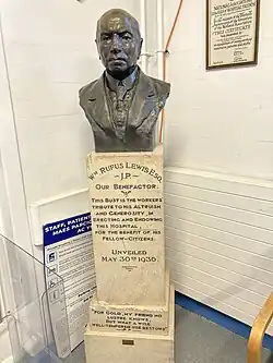 William Rufus Lewis in Gorseinon Hospital