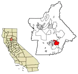 Location in Butte County and the state of California