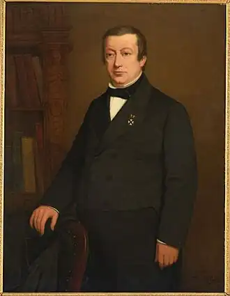C. R. Hermans as knight in the Order of the Oak Crown, by Frans van Beers in 1868.