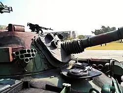 Close up of the CM-12's turret