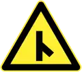 Fork road merges (Right)