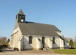 The church in Crésantignes