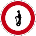 III-30a: No entry to persons on personal transporters