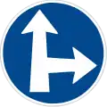 IV-2d: Proceed straight or right only