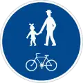 IV-9a: Shared pedestrian and cycle path