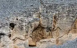 A relief carving