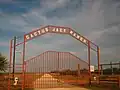 The Cactus Jack Ranch in northwestern Webb County is named for U.S. President Franklin D. Roosevelt's first vice president, John Nance Garner of Uvalde. Imported saguaro cacti are planted at the gate.