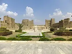 Northern section of the Cairo Citadel, whose walls still largely date from the Ayyubid period (late 12th and early 13th centuries)[212]