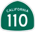 State Route 110 marker