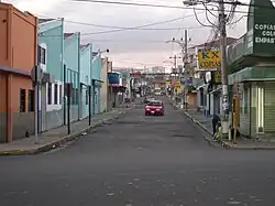 Calle de la Amargura, facing away from UCR