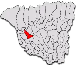 Location in Gorj County