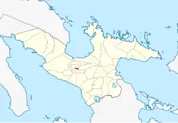 Map of Camarines Sur with Camaligan highlighted
