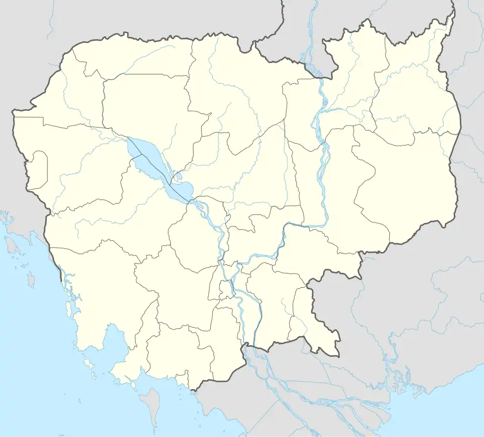 Roluos is located in Cambodia