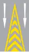 Chevron markings (one-way road)